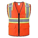 HATAUNKI Reflective Safety Vest for Men Women Hi