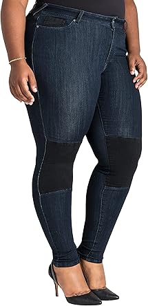 plus size moto jeans