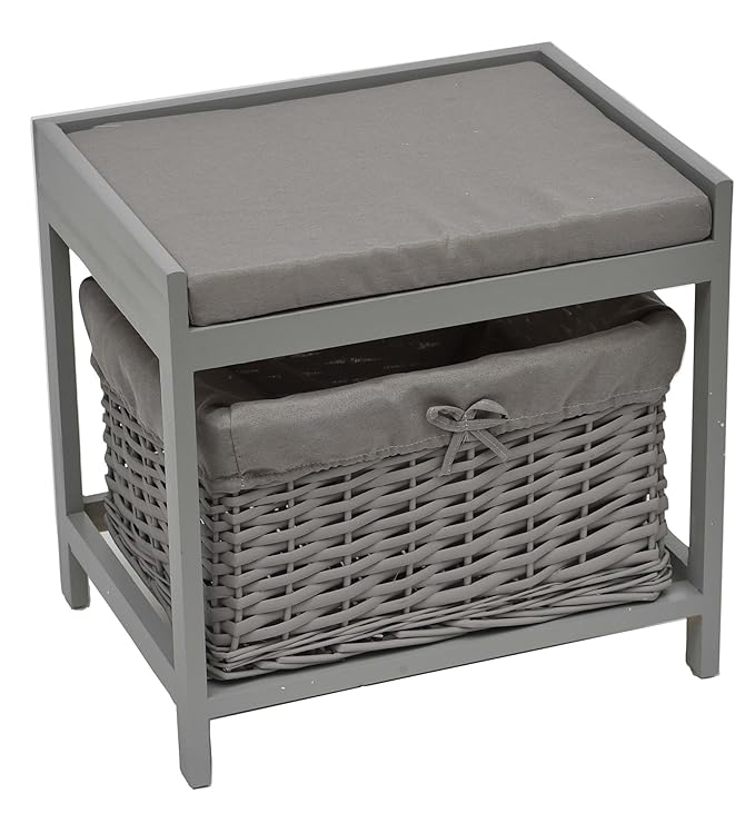 Tendance 2 in 1 Bathroom stool + storage basket Charming design
