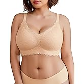 Avidlove Women's Seamless Bras Wireless Bra Full Coverage Lace Tshirt Everyday Bra S-3XL