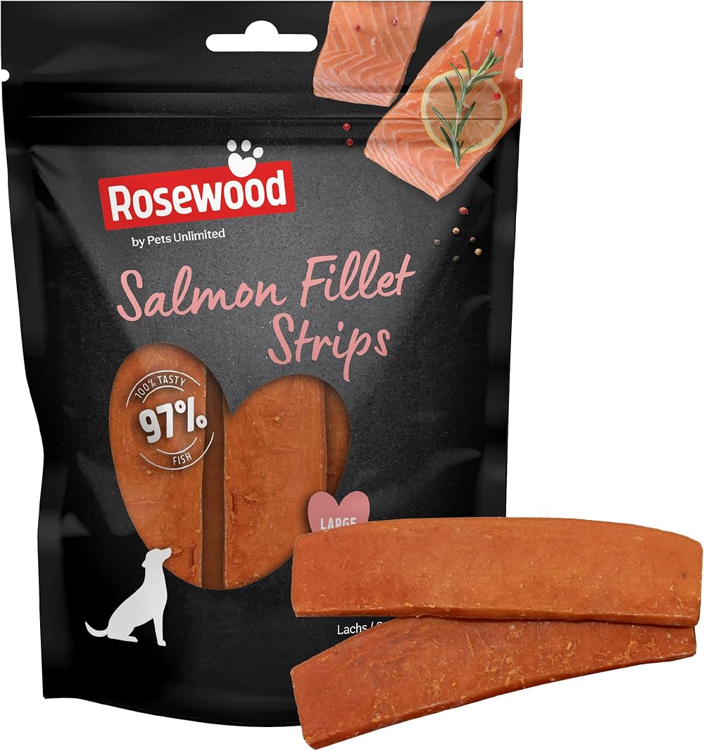 Rosewood Salmon Fillet Strips Large 97% Salmon 3% Potato 150g