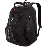 Swiss Gear SA1923 Black TSA Friendly ScanSmart Laptop Backpack - Fits Most 15 Inch Laptops and Tablets