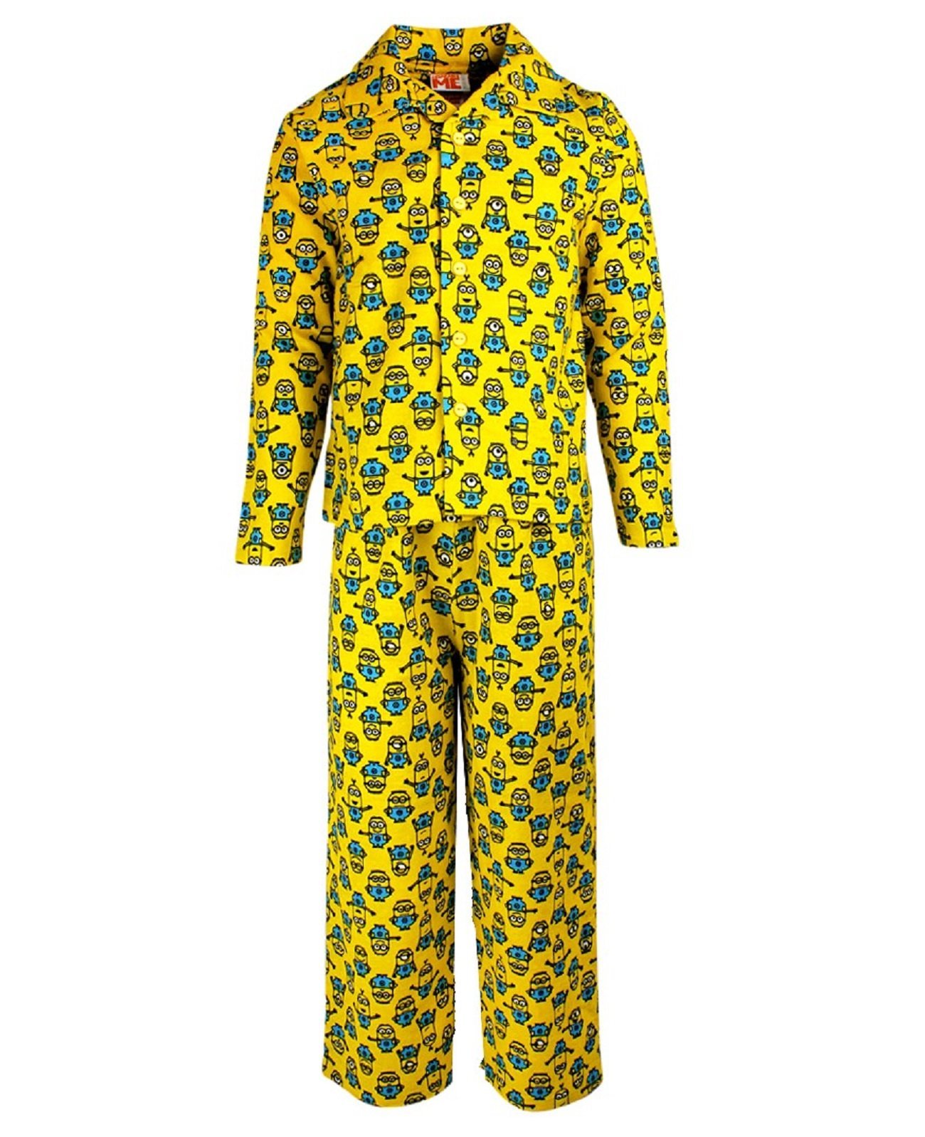 MINIONS Boys Pyjamas Flannel 3-10 Years Yellow