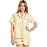 Jockey Women's Sleepwear Soft Touch Luxe Woven Short Sleeve Top