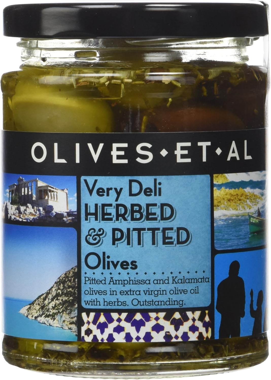 Olives Et Al Very Deli Herb Pitted Olives 250 g (Pack of 6) Amazon.co