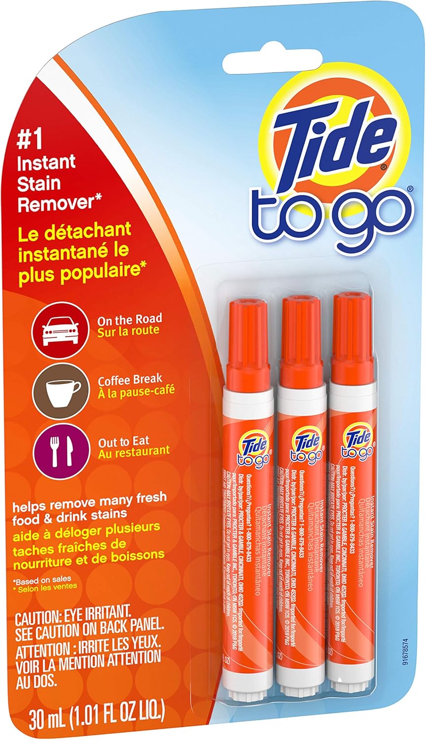 Tide To Go Instant Stain Remover, 3 Count: Health & Personal Care