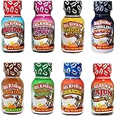 ASS KICKIN' Premium Hot Sauce Travel Size Mini Bottles - 8 Pack Gift Set With .75 oz Bottles - Perfect Christmas Gifts for Hot Sauce Fans