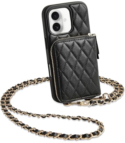 Amazon.com: LAMEEKU Compatible with iPhone 13 Wallet Case, Quilted