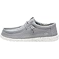 Hey Dude Men's Wally Stretch | Men's Loafers | Men's Slip On Shoes | Comfortable & Light-Weight