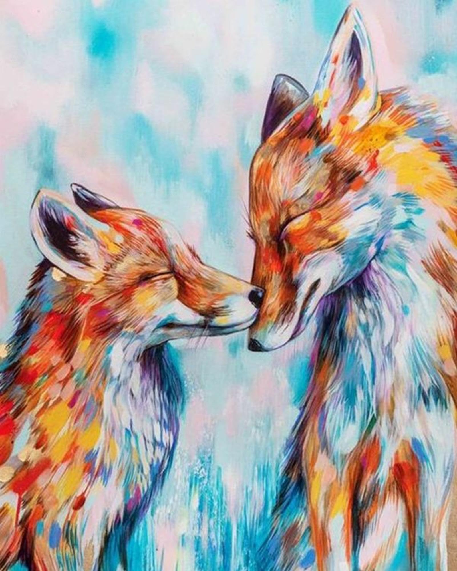 Ayiwue Wolf Diamond Painting Kits for Adults Beginners, Round Full Drill Diamond Painting,5D DIY Animal Diamond Art Kits for Kids, Art Painting for Home Wall Decor (Wolf)