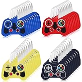 Silkfly 36 Pcs Video Game Party Favor Bags Non Woven Reusable Gaming Goodie Treat Gift Bags with Handles Gaming Party Supplies(Multicolor)