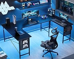 Pamray 71 Inch Large Computer Desk with Power