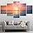 SIGNWIN Framed Canvas Wall Art Scenic View of Colorful Sunrise Over Blue Sea Coastal Ocean Photography Modern Art Contemporary Panoramic Relax/Calm for Living Room, Bedroom, Office - 60"x32"
