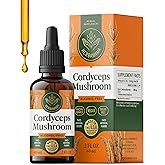 HERBAMAMA Cordyceps Sinensis Tincture - Vegan Immune Support & Defense with Cordyceps Mushroom Extract Drops - Non-GMO, Alcohol & Sugar-Free Liquid Immunity Supplement, 28-Day Supply