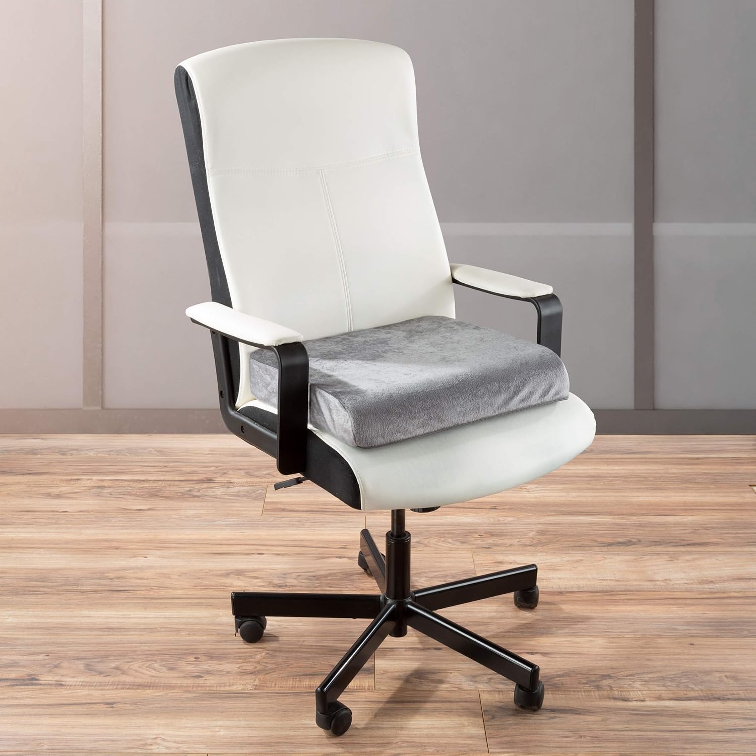 Bluestone Memory Foam Seat Cushion-3” Thick Wheelchair, Desk, Car, 3", Grey: Kitchen & Dining