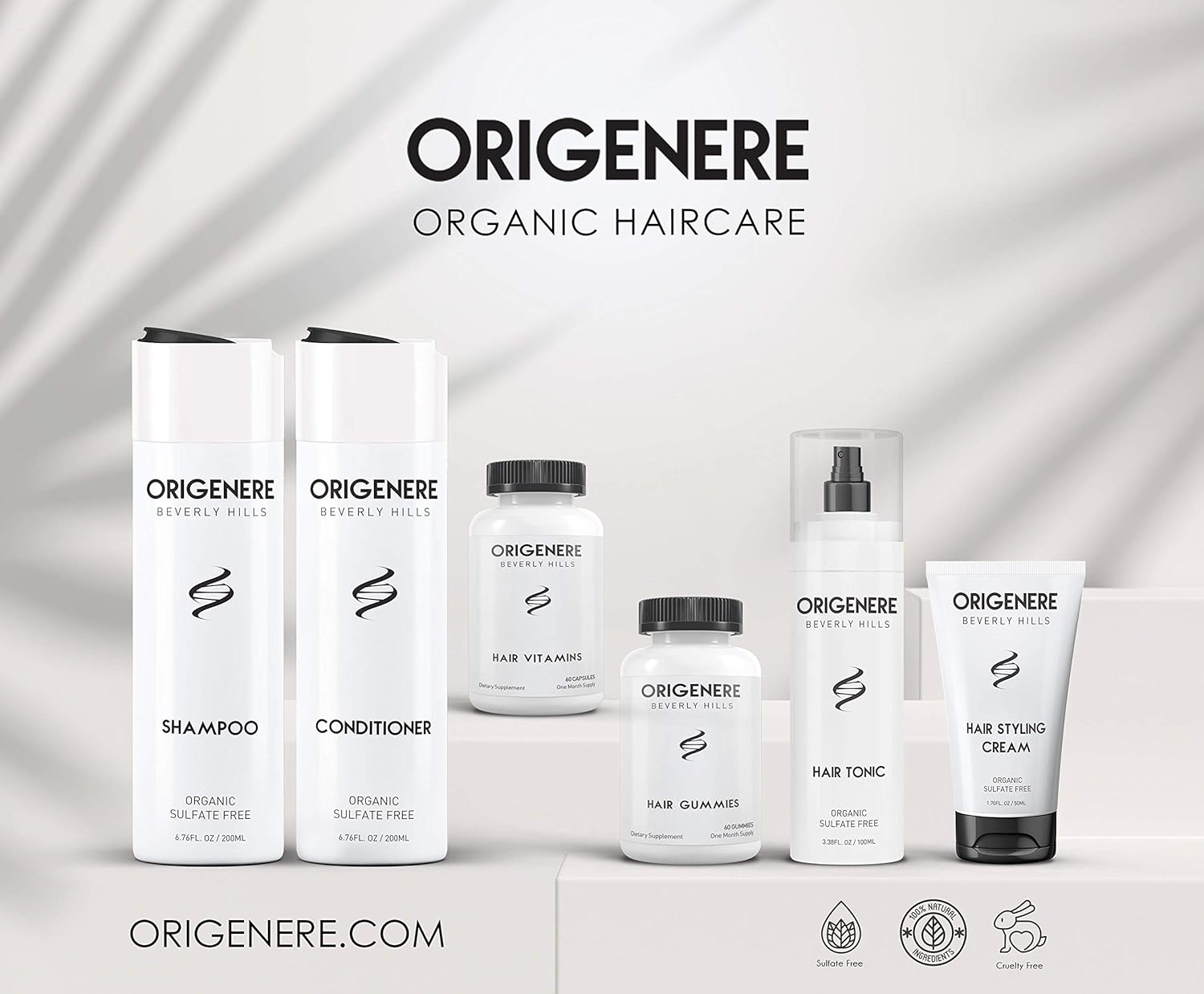 Origenere - Hair Vitamins - for Hair Loss/Thinning Hair - New Formula - 60 ct: Health & Personal Care
