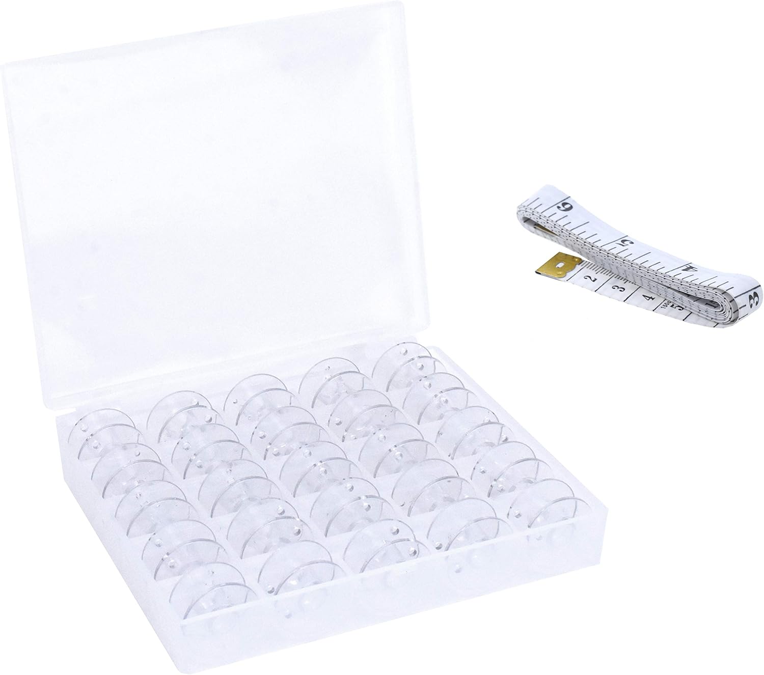 Mandala Crafts Empty Plastic Bobbin for Singer Kenmore Bernina Brother Janome Sewing Machine (36)