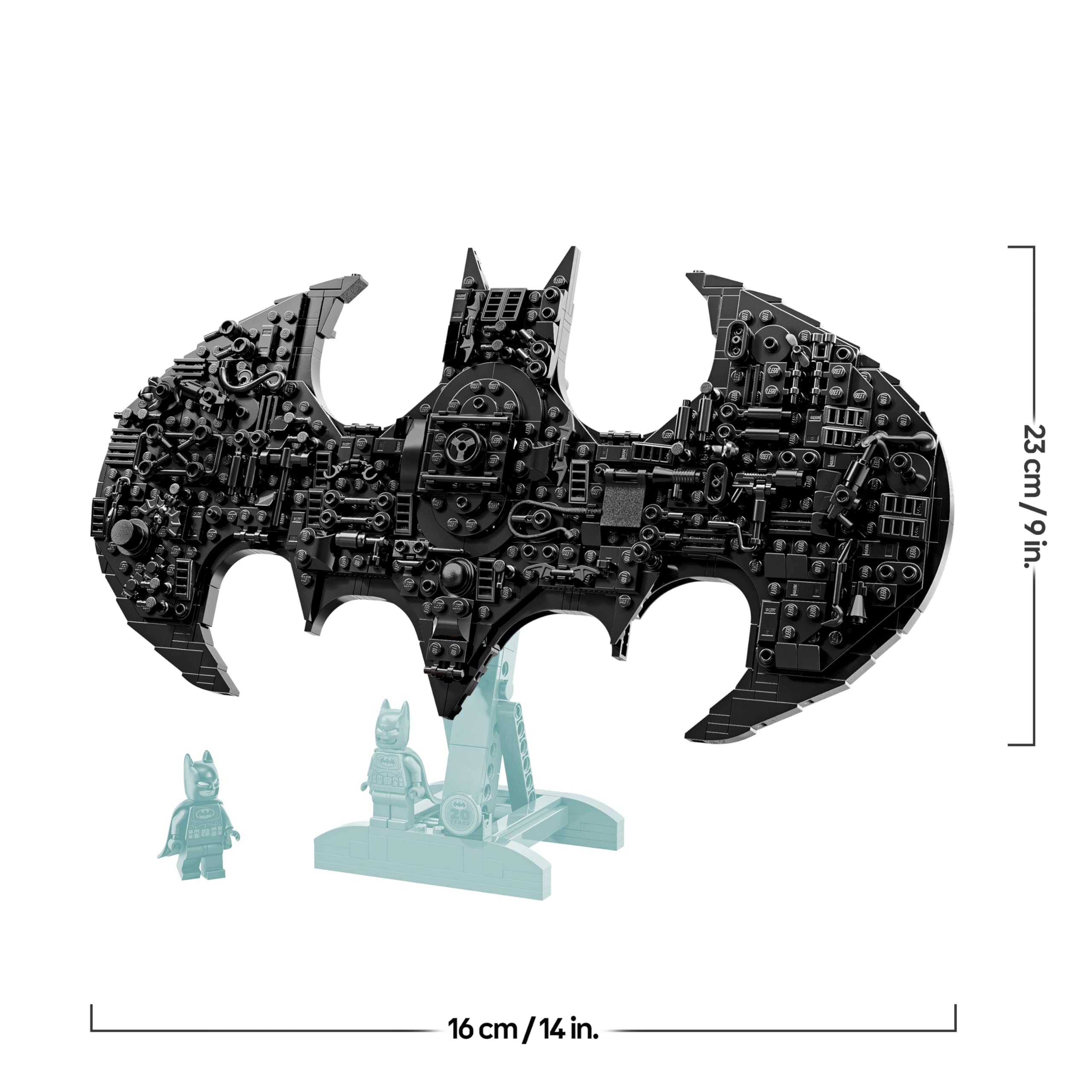 LEGO DC Batman: Batman Logo - Superhelden Spielzeug mit Minifiguren - Kreativer Modellbau für Jungen und Mädchen - DIY Deko für Kinderzimmer - Geschenk für Fans ab 12 Jahren - 76330 7