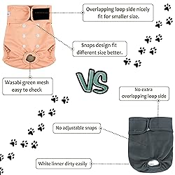 Female Dog Diapers - Premium Reusable Diapers for