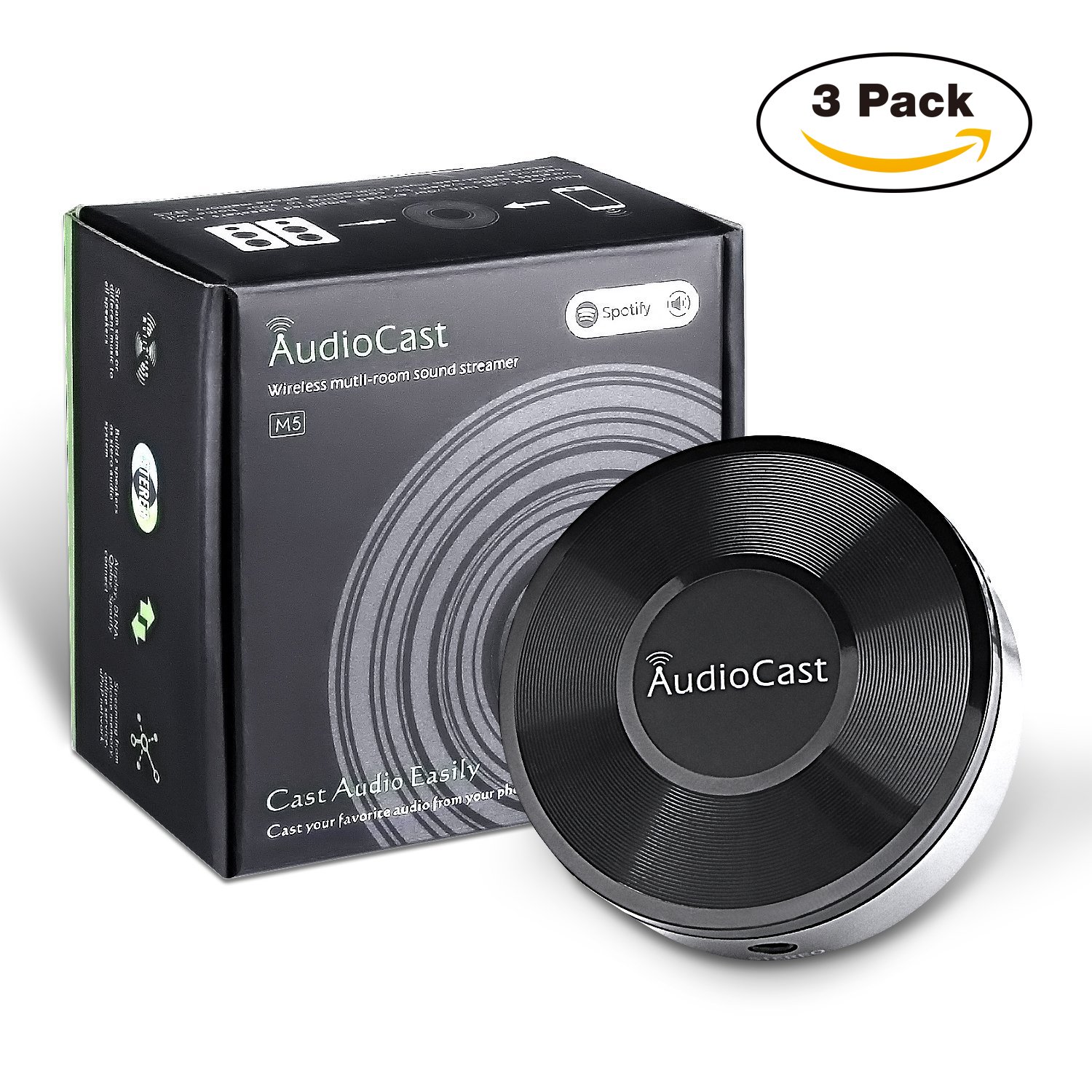 ANEWISH Wireless Wifi Audio Receiver DLNA Aiplay Wifi Music Adapter