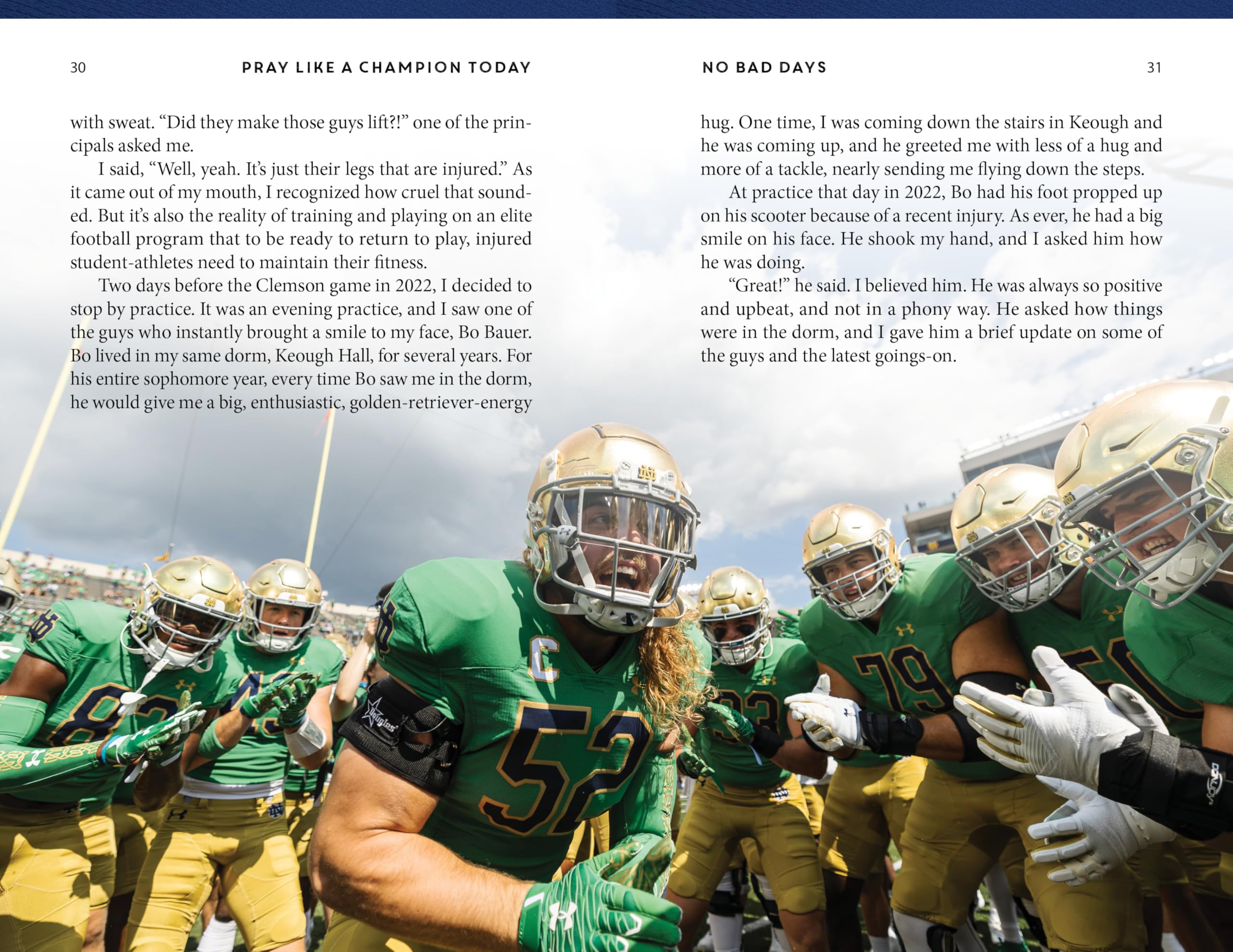 Pray Like a Champion Today: Sacred Stories from the Sidelines of Notre Dame Football