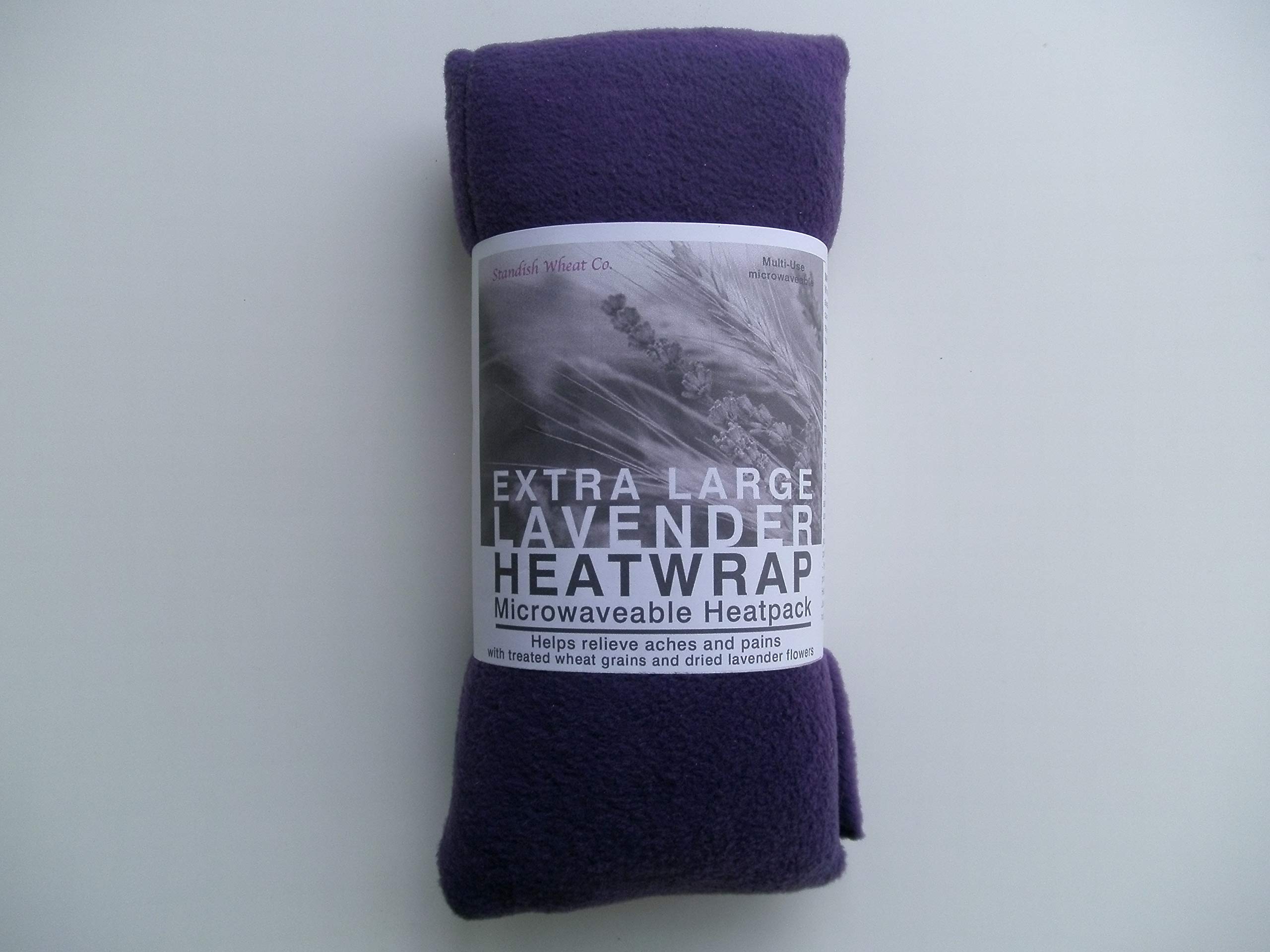 Microwave Fleece Wheat Bag with Lavender - Purple - Size LARGE