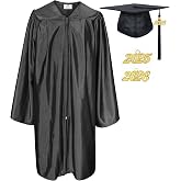 MyGradDay Shiny Kindergarten &amp; Preschool Graduation Gown Cap Tassel 2026 &amp; 2027 Charm