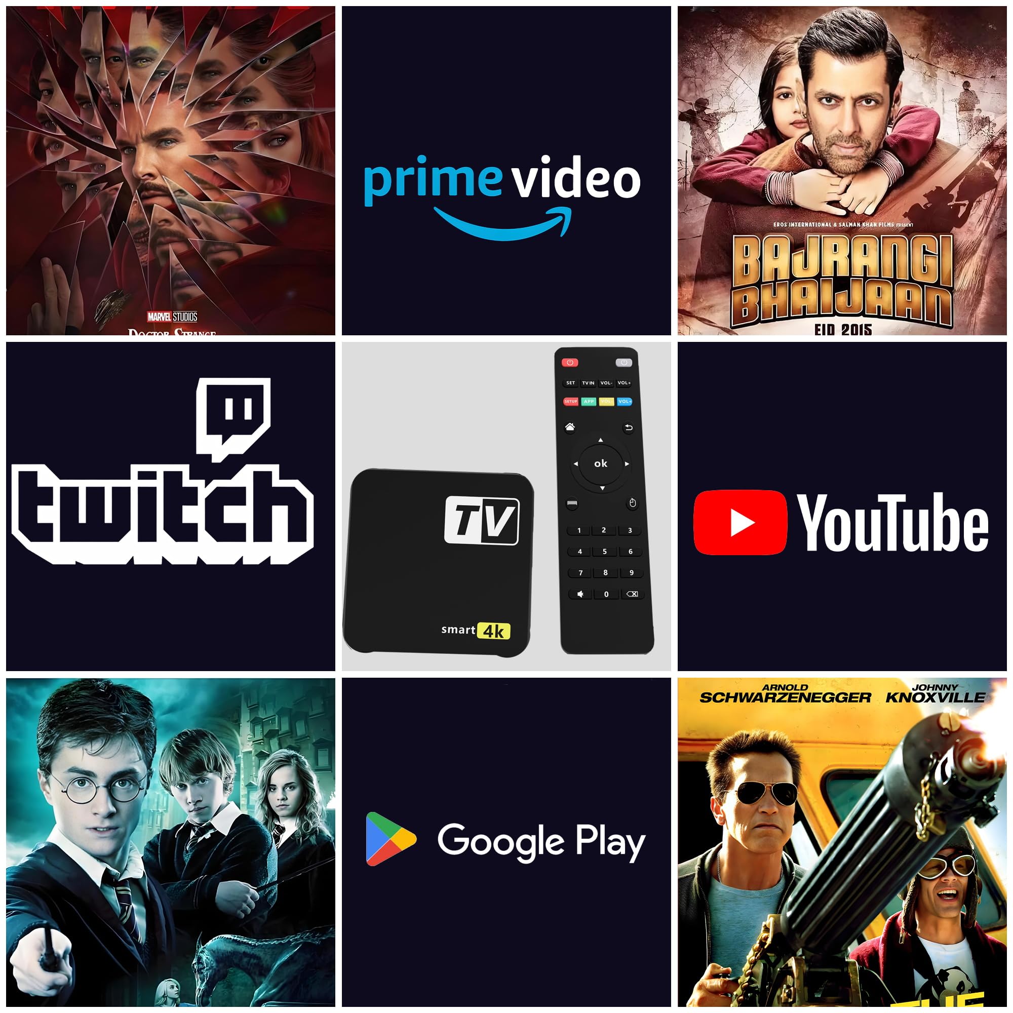 YFDSPSM 4K+ | HD/4K/HDR Streaming Device Featuring Remote, TV Controls, Blazing Fast Wi-Fi & Premium HDMI – Quick & Easy Setup