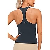 CRZ YOGA Butterluxe Racerback Tank Tops for Women - Yoga Workout Casual Gym Athletic Camisole Tight Sleeveless Shirts