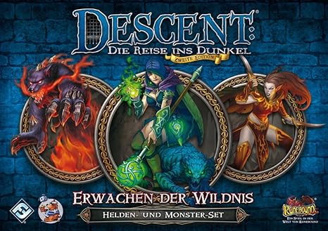 Fantasy Flight Games FFGD1329 Descent 2. Ed. -Erwachen der Wildnis