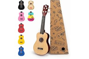 CB SKY 21” (53cm) Soprano Ukulele for Kids/Beginner (Natural)