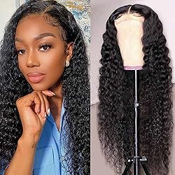 Domiso Human Hair Lace Front Wigs Water Wave