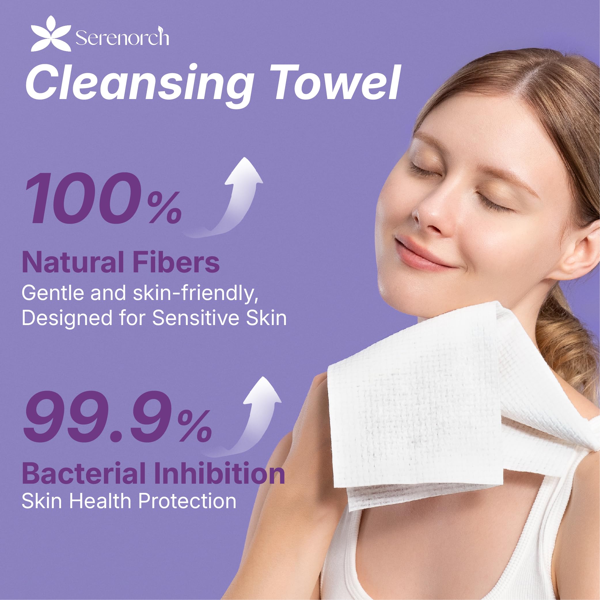 Serenorch Disposable Face Towels, 10