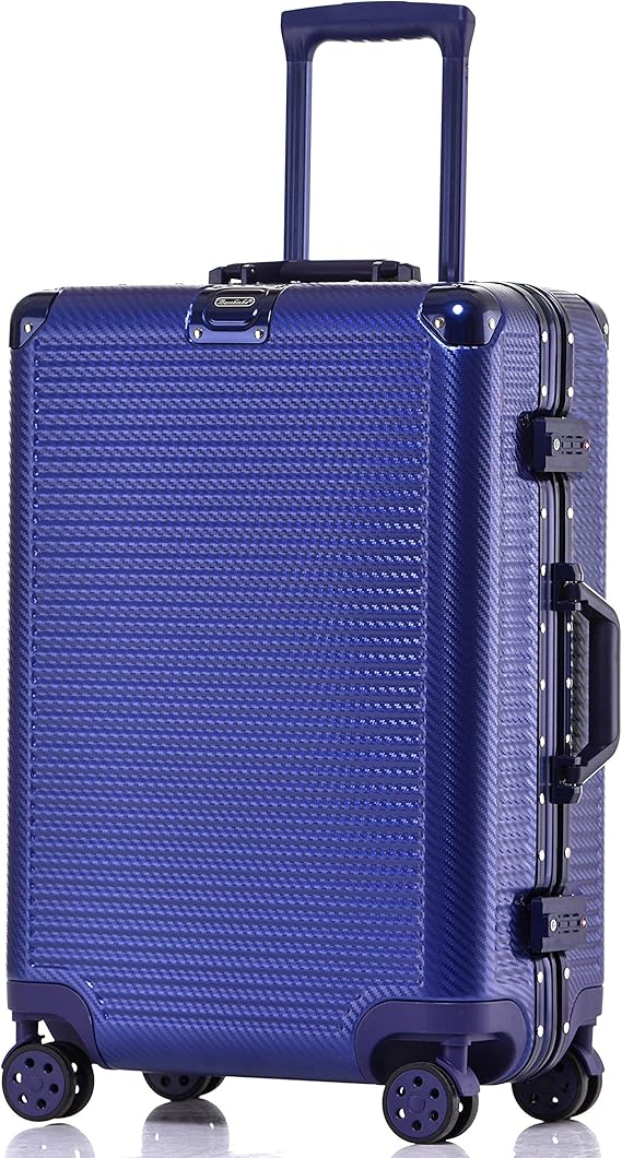 Aluminum Frame Carry On luggage, Durable PC Hardshell TSA Lock Suitcase