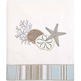 Avanti Linens - Hand Towel, Soft & Absorbent Cotton Towel, Coastal Inspired Bathroom Decor (By the Sea Collection, White)