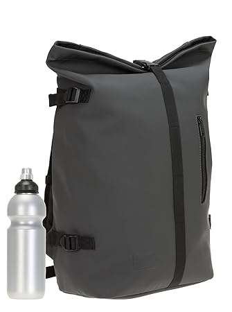 New Rebels Courier Express Rucksack Kurierrucksack Roll Top LKW Plane Matt mit Laptopfach 51.1131 + Flasche