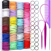 YGDZ Toddler Hair Accessories: 312 Elastic Hair Ties in 24 Colors, Small 3cm No Crease Ponytail Holders for Girls