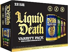Liquid Death, Soda-Flavored Sparkling Water Variety Pack, 12-Pack (12oz Cans), Low Sugar, Huge Flavor & No Artificial Sweeten