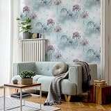 Arthouse Spring Meadow Duck Egg Wallpaper Floral Print view 4