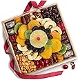 A Gift Inside Festive Holiday Dried Fruit, Nuts & Chocolates Gift Tray