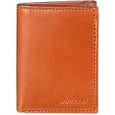 Dockers Men's Extra Capacity Slim Profile Trifold Wallet with Multiple Card Slots and ID Window
