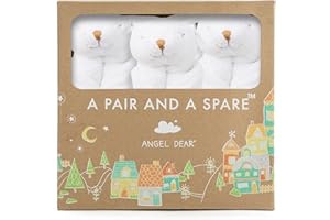 Angel Dear Three of A Kind Blankie, White Bunny
