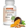 Moon + Mercury Liposomal Turmeric Curcumin 500mg - 60 Turmeric Curcumin Supplements Capsules