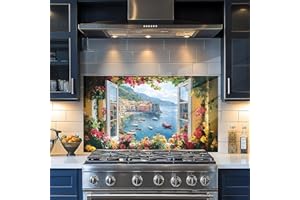 NYZE Kitchen Wallpaper Self Adhesive Oil Proof Sticker Waterproof Backsplash Wall Protector Film Removable Paper for Cupboard 30 X 16 inch