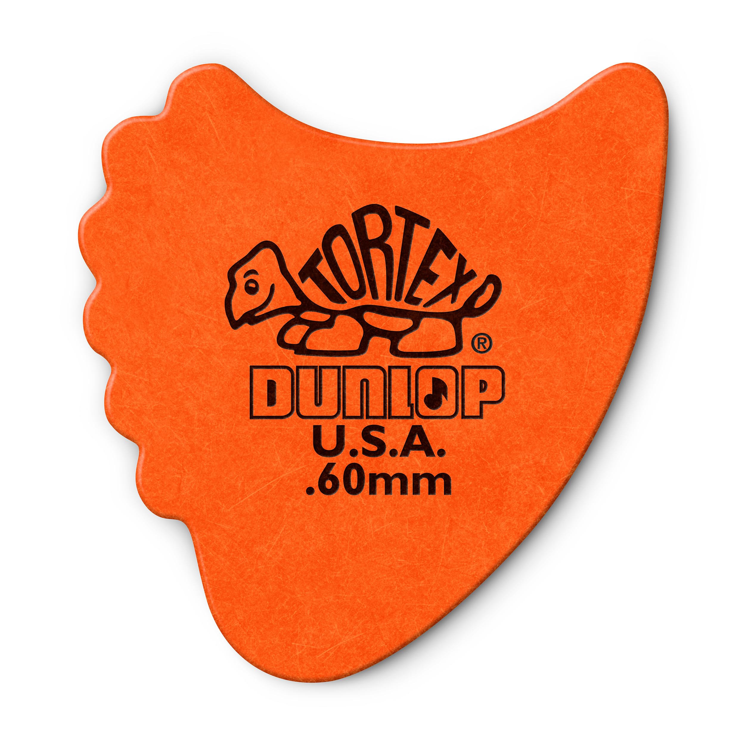 Dunlop 414R60 Tortex® Fins, Orange, .60mm, 72/Bag — image 1