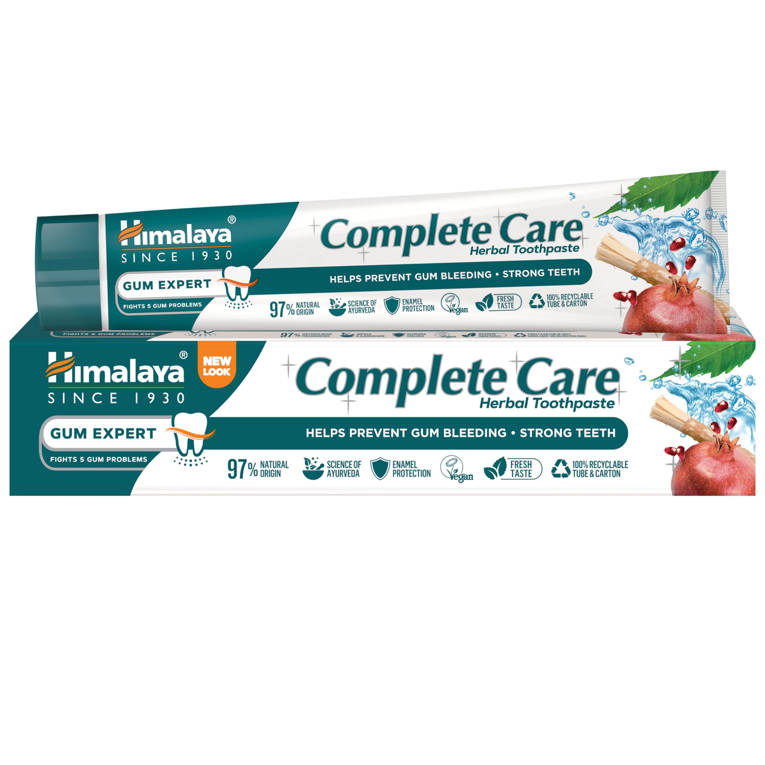 Himalaya Herbals Complete Care Herbal Gum Expert Toothpaste with miswak, neem, pomogrenate - 75ml