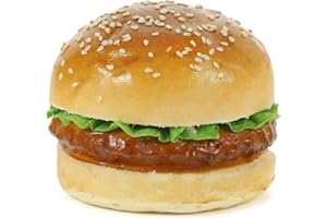 BESPORTBLE Realistic Artificial Burger Model Fake Bread Burger Display Model Photography Prop Party Food Decoration