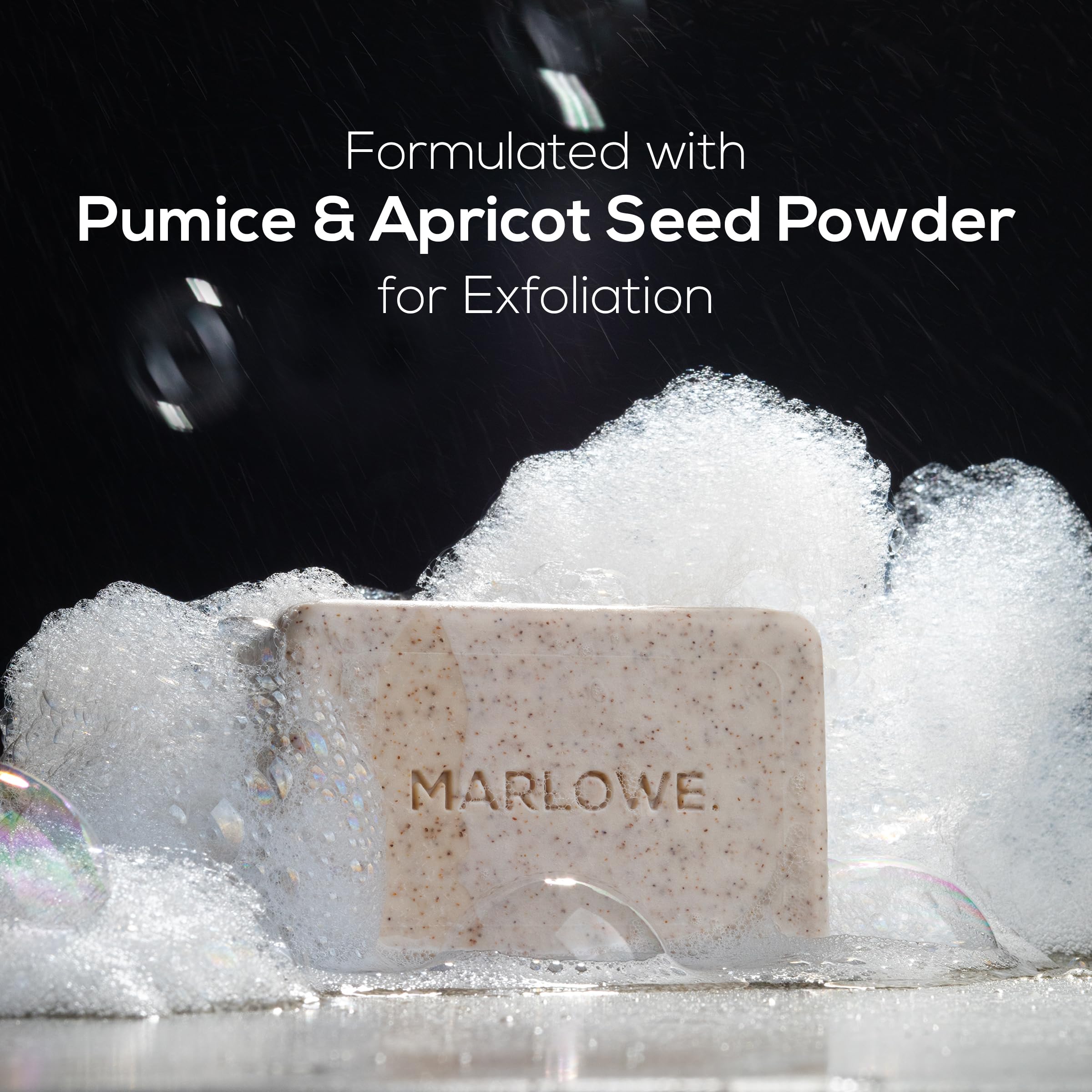 MARLOWE. No. 102 Body Scrub Soap 7 oz, Exfoliating Soap Bar with Shea Butter, Olive Oil & Green Tea Extracts, Cleanses, Smooths & Revitalizes Skin, Original Sage & Fir Scent