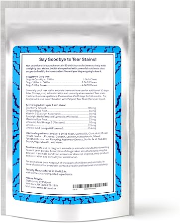 petpost tear stain soft chews