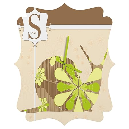 Deny Designs Jennifer Hill, Mister Snail, Quatrefoil Clock, Small